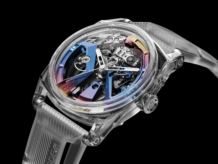 X41 Watch by CODE41 with Sapphire Case And Rainbow Dial