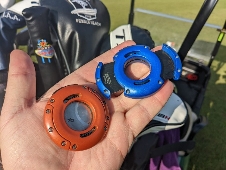 Xikar XO Cigar cutters in Orange And Blue
