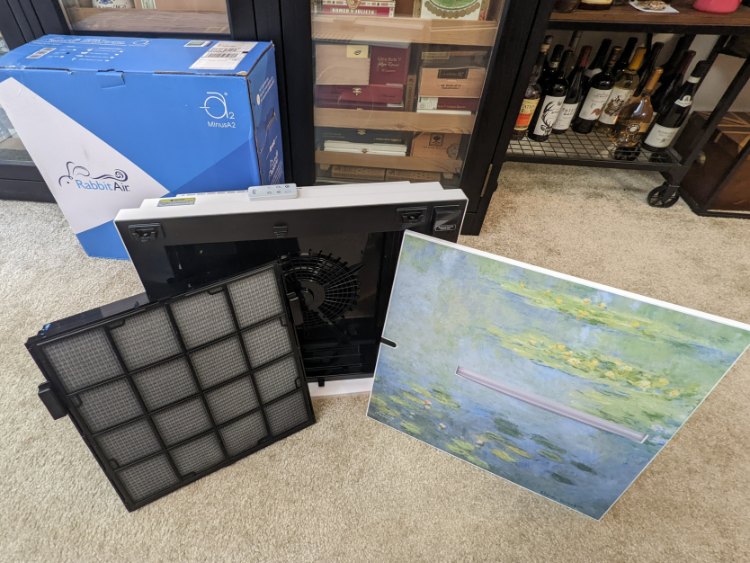 MinusA2 Air Purifier w Filter & Magnetic Cover