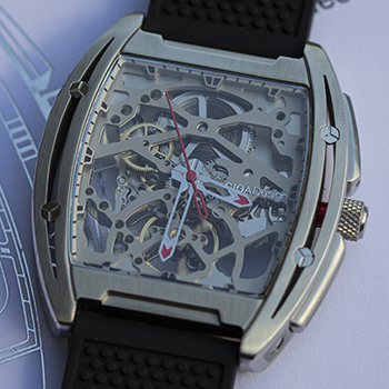 Series Z Skeleton Dial Closeup