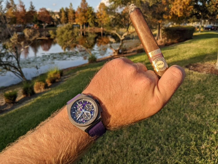 Zenith Defy El Primero 21 Ultraviolet Wristshot with Cigar