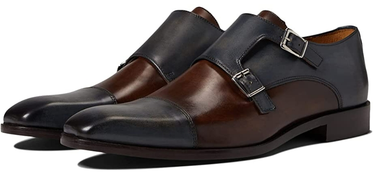 Massimo Matteo Two Tone Double Monk