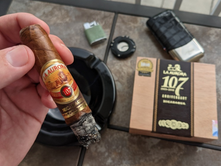 Second Third Of 107 Nicaragua Cigar by La Aurora