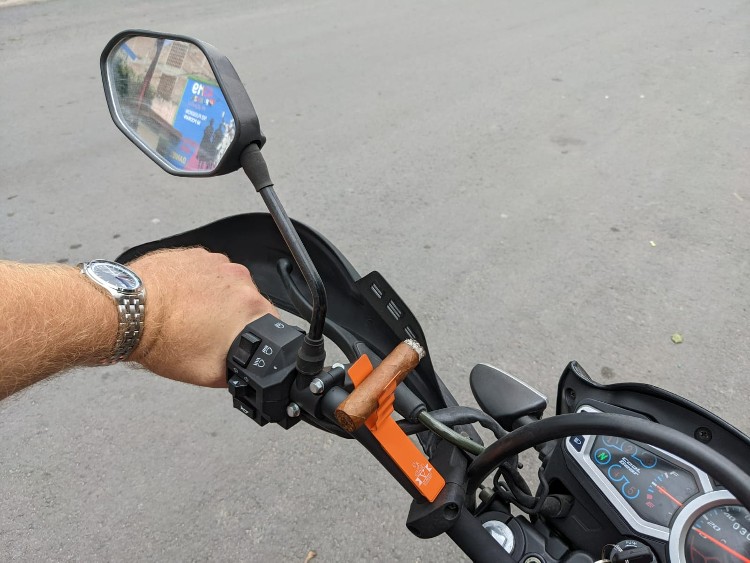 Stage V Clinger On Motorcycle In Nicaragua