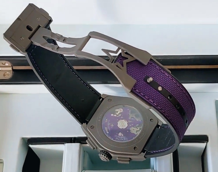 Zenith DEFY UV EP 21 Movement with Purple Rotor