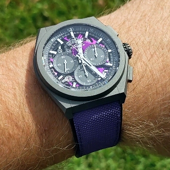 Zenith Ultraviolet Openworked Dial Close Up 2