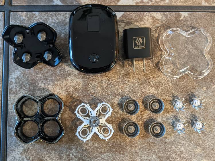 Four Headed Blade For Skull Shaver Completely Broken Down