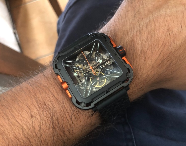 Skeleton Watch Series X On Wrist by CIGA Design