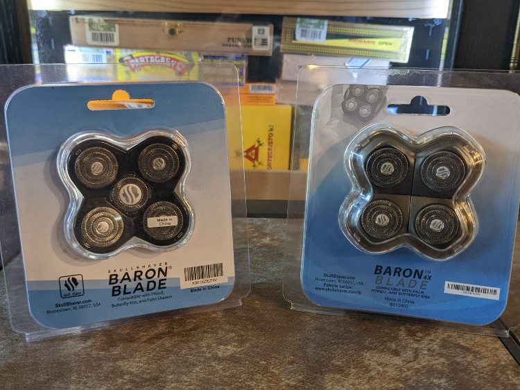 Skull Shaver Baron Blades 4 HEad & 5 Headed In Packaging