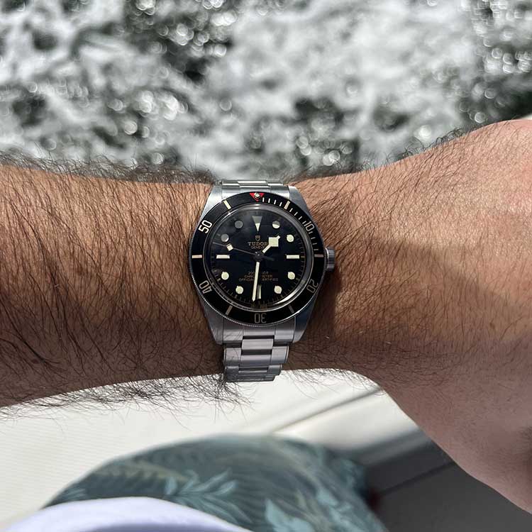 Tudor Black Bay Fifty Eight 79030 On Wrist With Bracelet