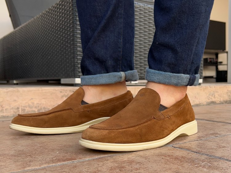 Amberjack Suede Loafers with Blue Jeans Fit Pic