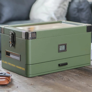Case Elegance Klaro Military Cigar Humidor