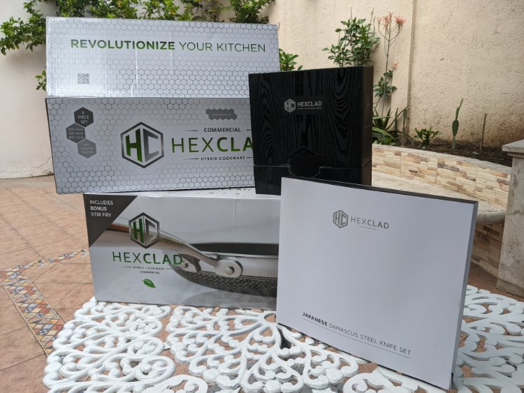 Hexclad Cookware Pans In Shipping Box