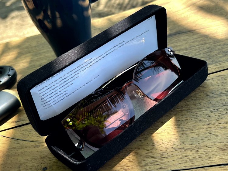 JINS Switch 342 Glasses In Black Travel Case