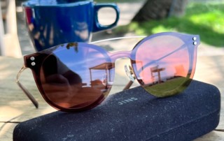 JINS Switch 342 Sheet Glasses In Rose Gold