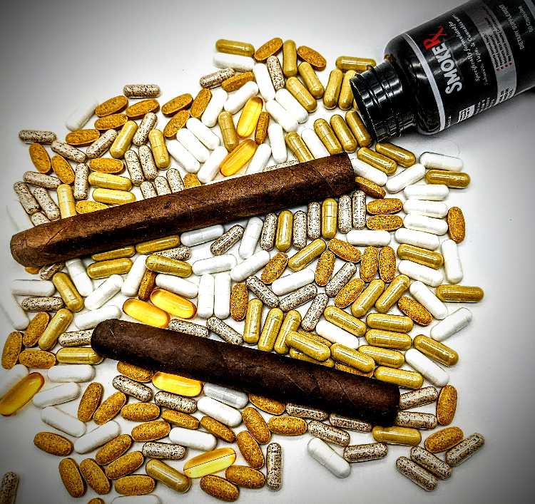 SmokeRX Cigar Smoker Supplement And Vitamin Bottle