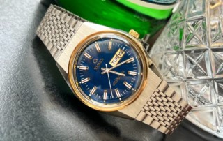 Timex Falcon Eye Watch Blue Dial Steel Bracelet