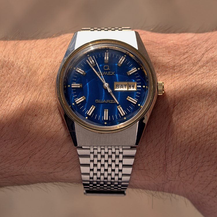 Timex Q Falcon Eye On Wrist