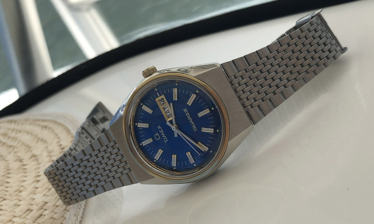 Woven Steel Bracelet Timex Q Falcon Eye Reissue