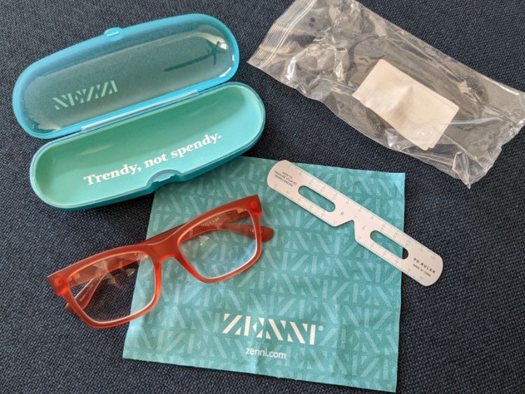 Zenni Prescription Glasses with Protective Case