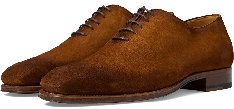 Magnanni Crucero Brown Suede Wholecut Oxford Shoe