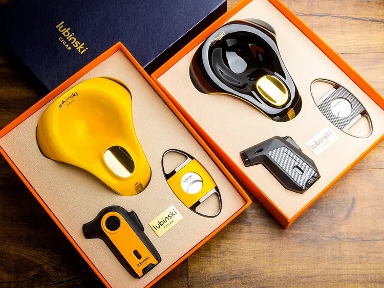 Cigar Gift Set For Wholesale With Ashtray, Lighter, And Cutter