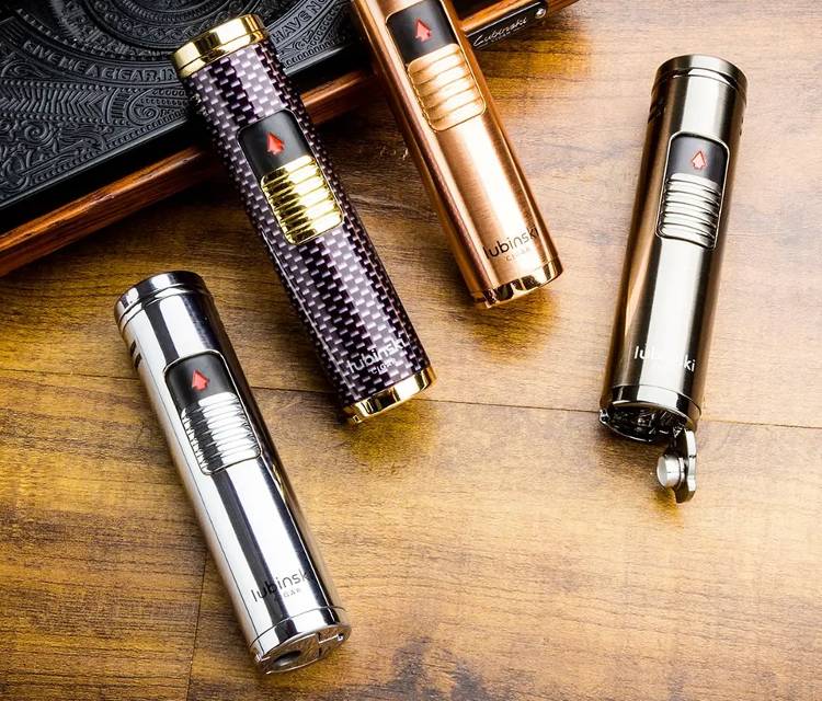 Torch Cigar Lighters On Table