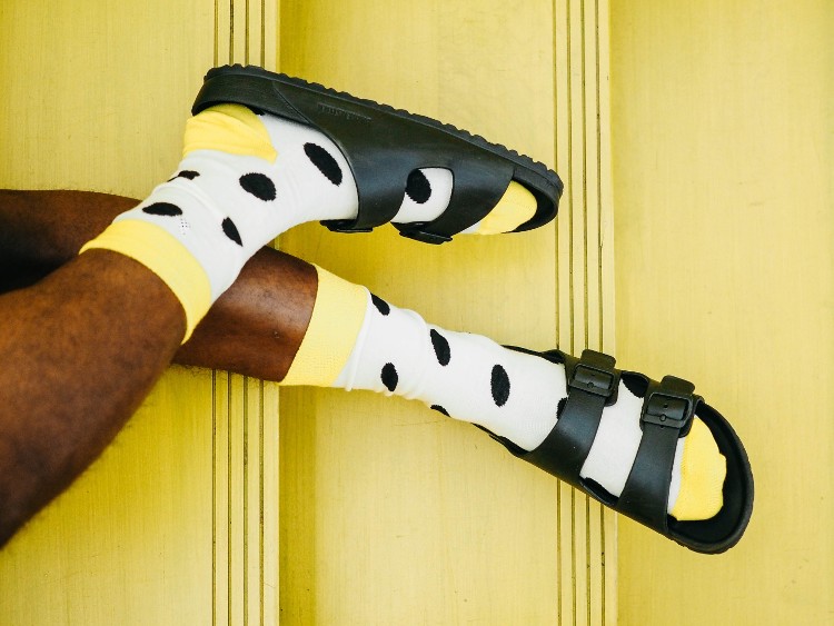 Man Wearing Sandals With Socks