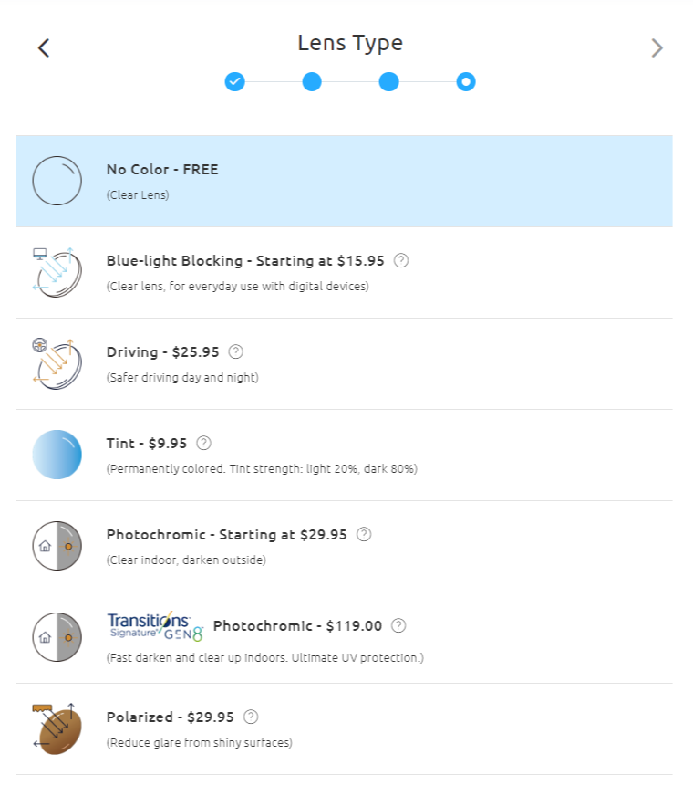 Lens Tinting Options From Firmoo