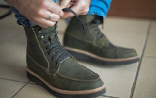 DIEVIER Boots Forest Green Nomad On Feet