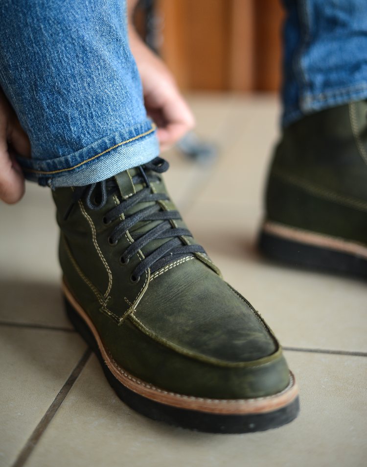DIEVIER Nomad Boots With Light Denim