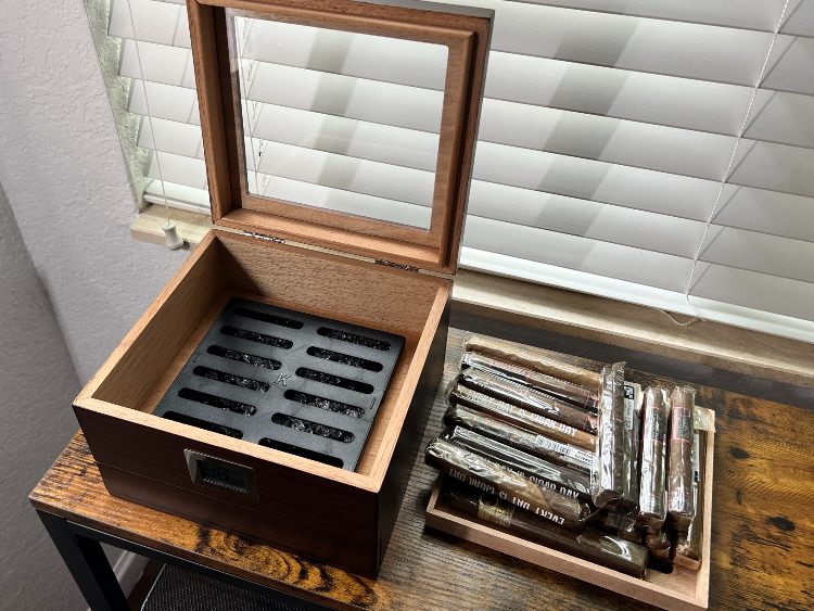 Inside View Of Case Elegance Humidor