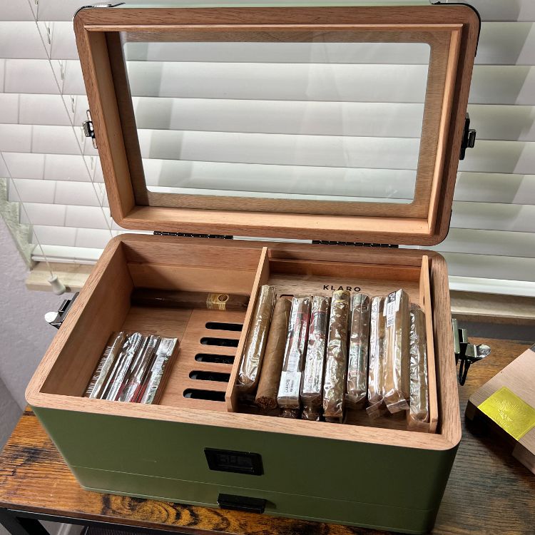 Military Green Humidor by Case Elegance