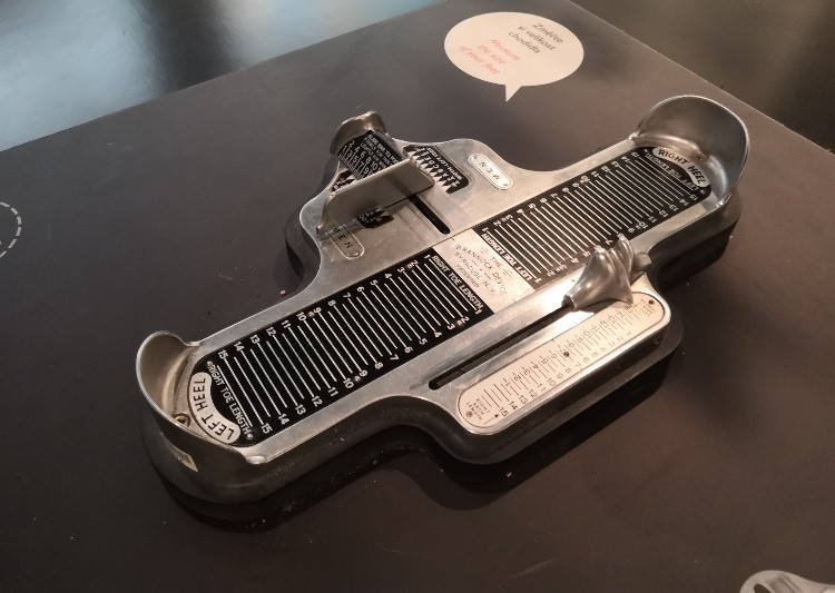 Brannock Device For Measuring Foot Size