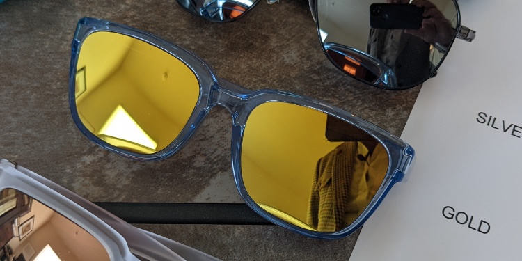 Zenni Gold Mirror Tint Glasses