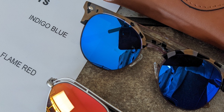 Zenni Indigo Blue Mirror Tint Glasses