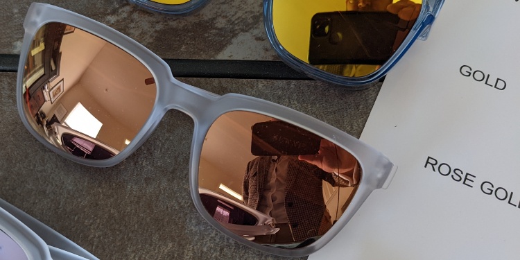 Zenni Rose Gold Mirror Tint Glasses