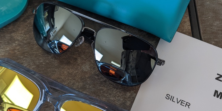 Zenni Silver Mirror Tint Glasses