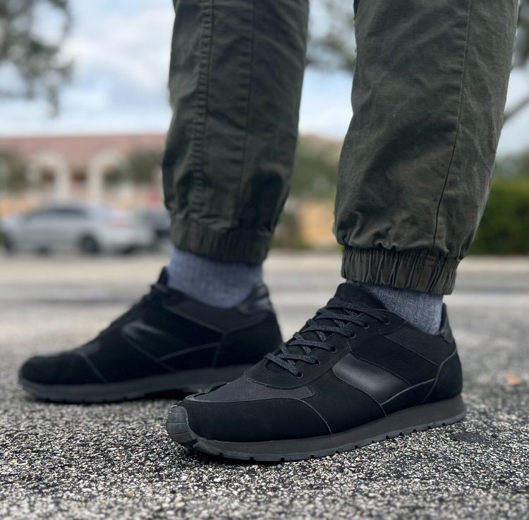 Beckett Simonon Graham Trainers with Green Joggers