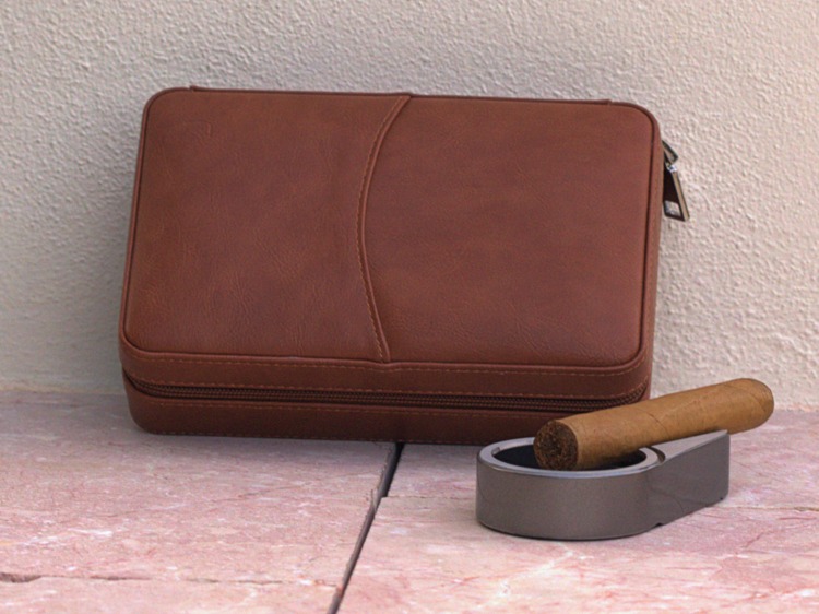 CiTree Cigar Humidor with Metal Ashtray and Cigar