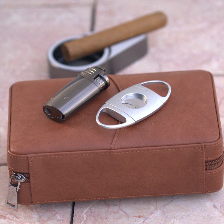 CiTree Travel Humidor In Brown Leather From Amazon