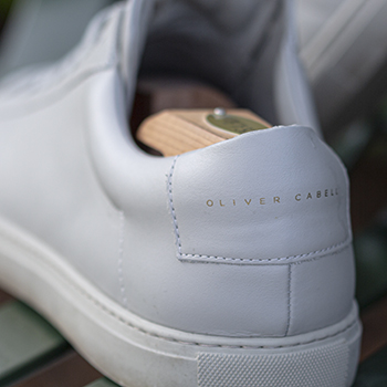 Oliver Cabell Gold Brand On Back Of Low 1 Sneakers
