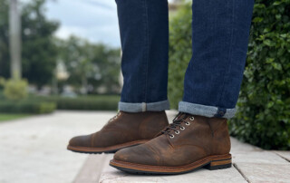 Rust Waxy Leather Boots From Parkhurst