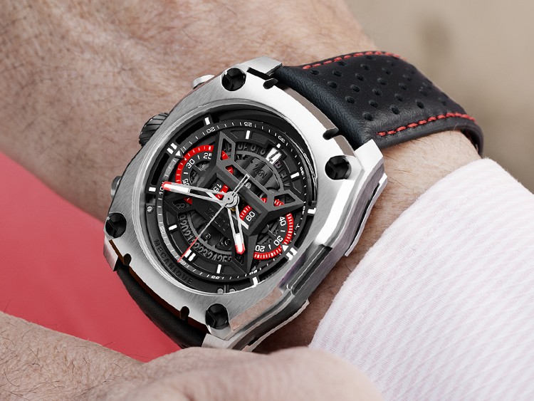 CODE41 NB24 Chrono with Leather Racing Strap