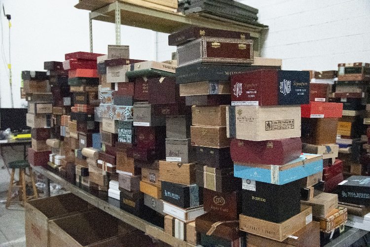 Cigar Boxes in CP Warehouse