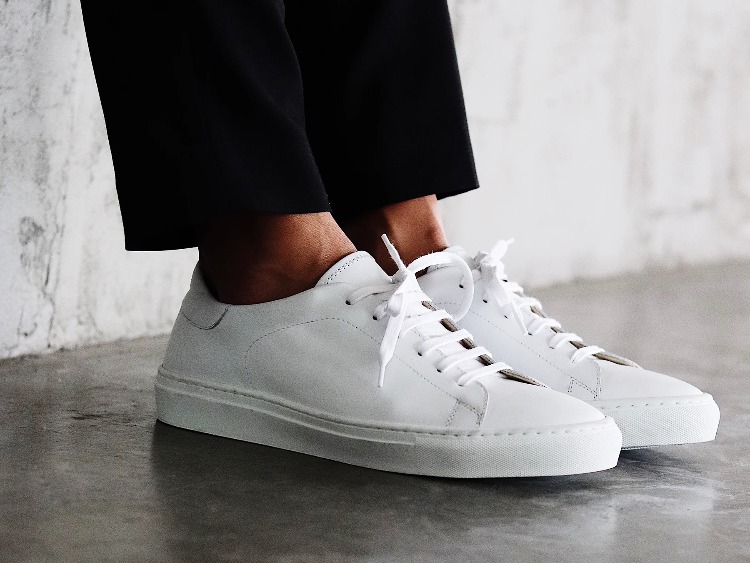 Idrese Custom Dress Sneakers All White