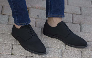 OAKA Barefoot Dress Shoes For Men In Black