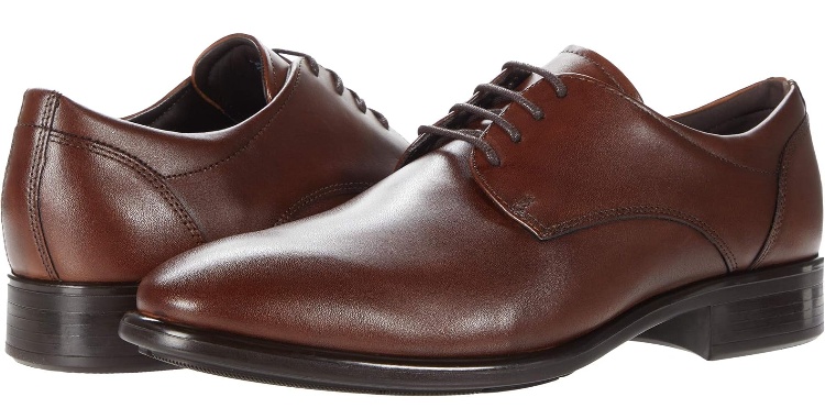ECCO Citytray Plain Toe Tie Dress Shoes For Men