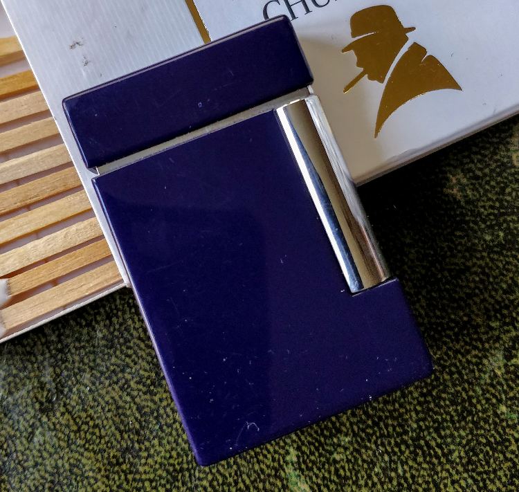 Dupont Soft Flame Cigar Lighter Blue