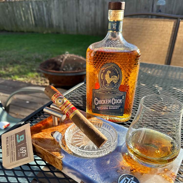 Perdomo Sungrown Cigar with Chicken Cock Bourbon